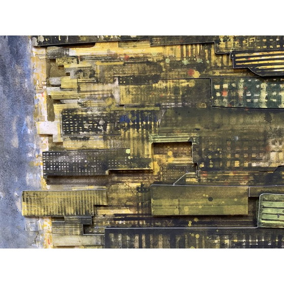 Image 1 of Sérigraphie 3D vintage new york at night par Gottfried Salzmann, 2014