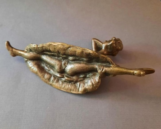 Image 1 of Rare Bronze Erotique "La Goulue" 1900