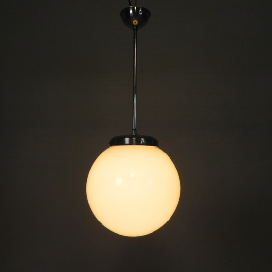 Image 1 of Lampe suspendue Art Déco avec ampoule blanche, années 1930