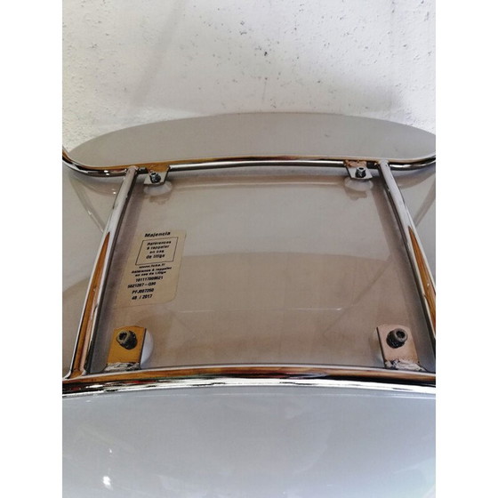 Image 1 of Tabouret de bar vintage Pure Loop Infiniti en plastique blanc
