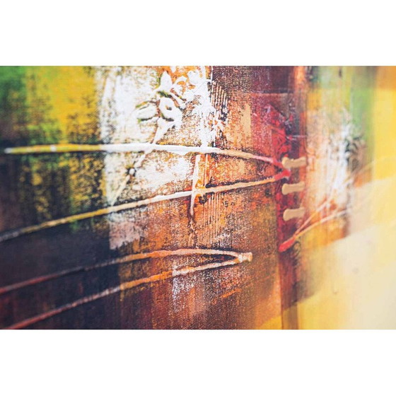 Image 1 of Peinture acrylique vintage sur toile, Italie 2000