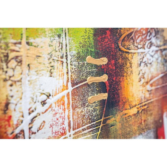 Image 1 of Peinture acrylique vintage sur toile, Italie 2000