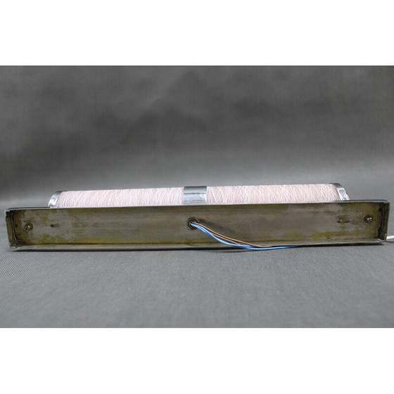 Image 1 of Lampe murale vintage Bauhaus en verre rose, Tchécoslovaquie 1930