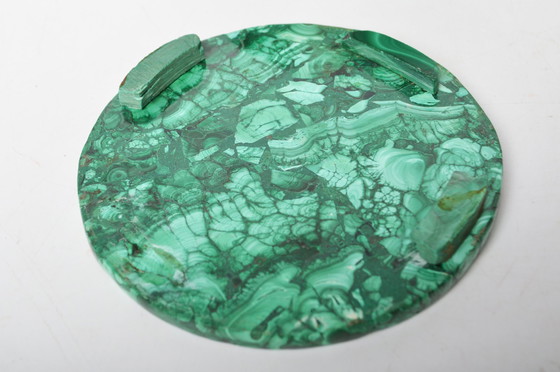 Image 1 of Boîte vintage en malachite et laiton