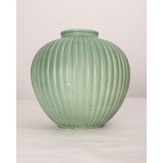 Image 1 of Vase vintage en céramique de Giovanni Gariboldi pour Richard Ginori, Italie 1950