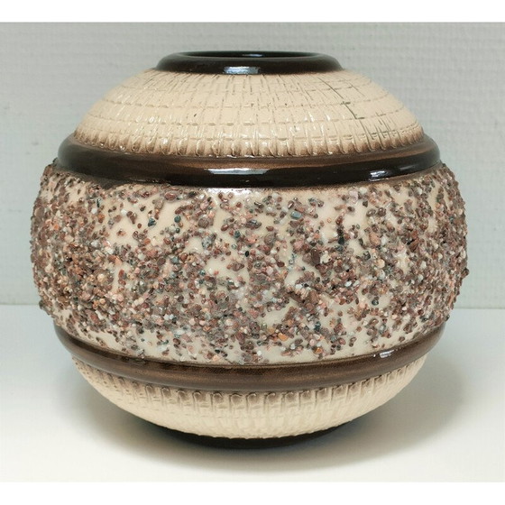 Image 1 of Vase boule vintage en céramique Art Déco