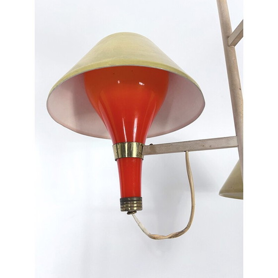 Image 1 of Lampadaire à trois bras du milieu du siècle dernier par Stilux Milano, Italie années 1950