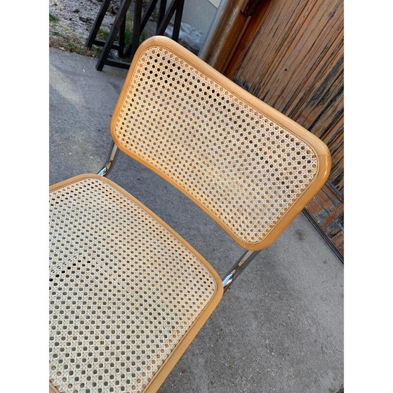 Image 1 of Ensemble de 6 chaises vintage B32 Cesca de Marcel Breuer, Italie 1970
