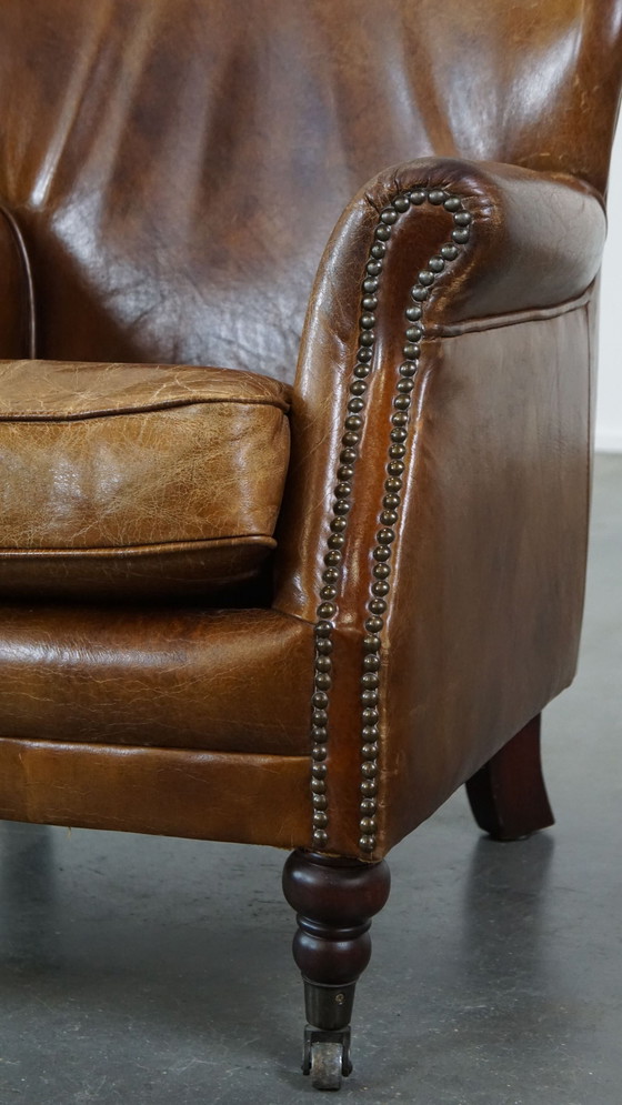 Image 1 of Fauteuil en cuir de bœuf