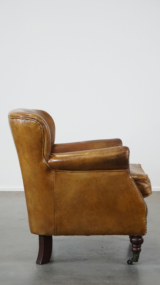 Image 1 of Fauteuil en cuir de bœuf