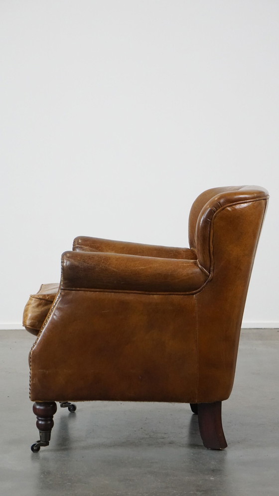 Image 1 of Fauteuil en cuir de bœuf