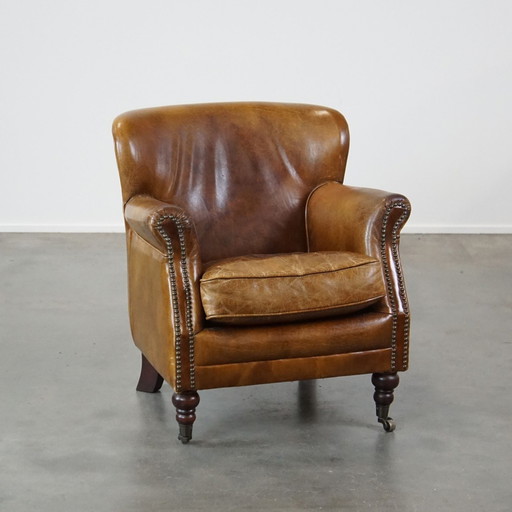 Fauteuil en cuir de bœuf