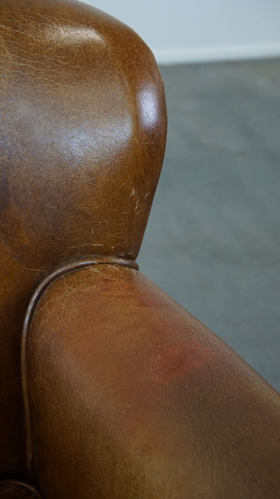 Image 1 of Fauteuil en cuir de bœuf