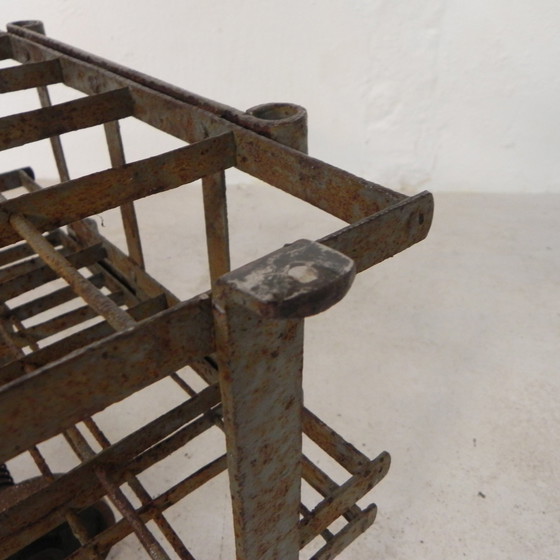Image 1 of Chariot à vin industriel pour 50 bouteilles de vin, 1930s