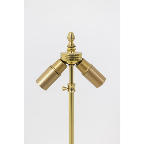 Image 1 of Paire de lampes vintage en porcelaine blanche et bronze, France 1880