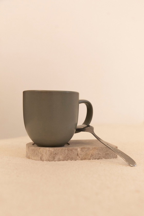 Image 1 of 4x Assiettes à café ovales Vintage Emperador Light