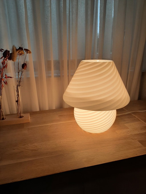 Lampe rétro originale en verre faite à la main