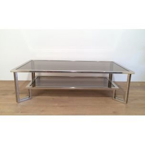 Image 1 of Table basse vintage chromée, 1970