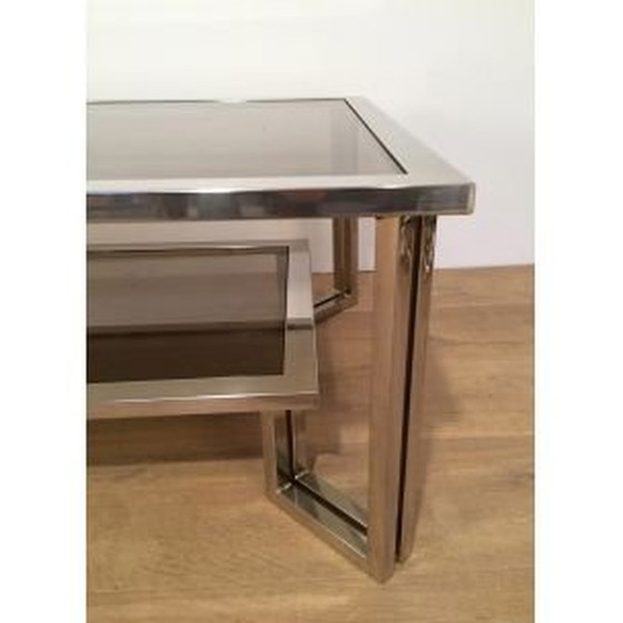 Image 1 of Table basse vintage chromée, 1970