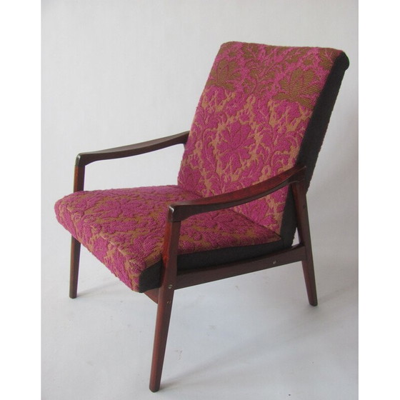 Image 1 of Fauteuil vintage en violet de Jitona, Tchécoslovaquie 1965