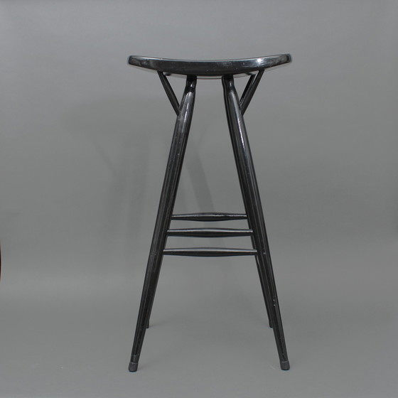 Image 1 of Ilmari Tapiovaara (1914-1999) - Tabouret de bar vintage - Pirkka - Laukaan Puu, Finlande