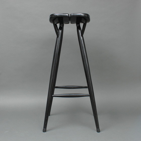 Image 1 of Ilmari Tapiovaara (1914-1999) - Tabouret de bar vintage - Pirkka - Laukaan Puu, Finlande