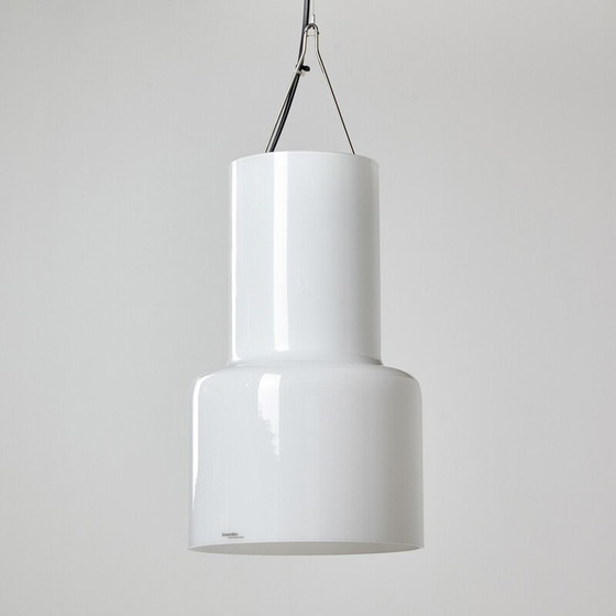 Image 1 of Lampe suspendue vintage "Soho" en verre opalin par Gunnel Svensson pour Bsweden, 2000