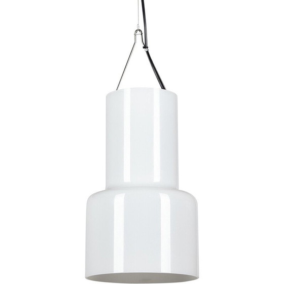 Image 1 of Lampe suspendue vintage "Soho" en verre opalin par Gunnel Svensson pour Bsweden, 2000