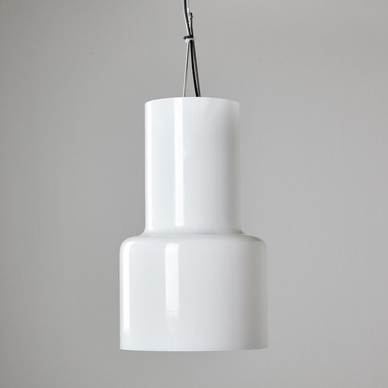 Image 1 of Lampe suspendue vintage "Soho" en verre opalin par Gunnel Svensson pour Bsweden, 2000