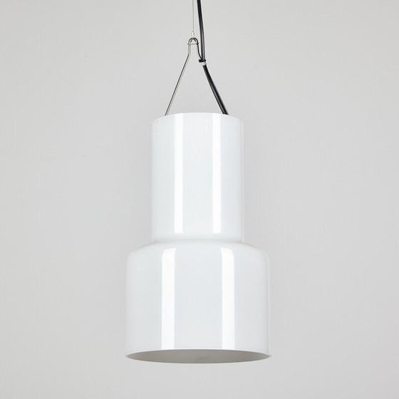 Image 1 of Lampe suspendue vintage "Soho" en verre opalin par Gunnel Svensson pour Bsweden, 2000