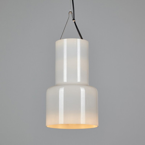 Image 1 of Lampe suspendue vintage "Soho" en verre opalin par Gunnel Svensson pour Bsweden, 2000