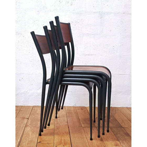 Image 1 of Chaise vintage en métal "Mullca 510", années 1950