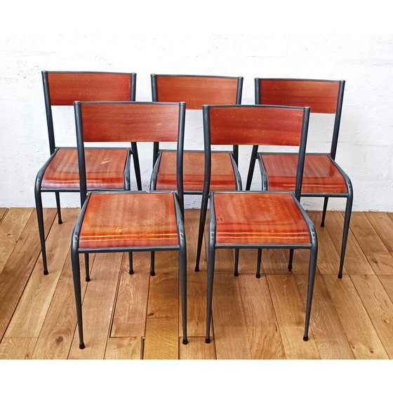 Image 1 of Chaise vintage en métal "Mullca 510", années 1950