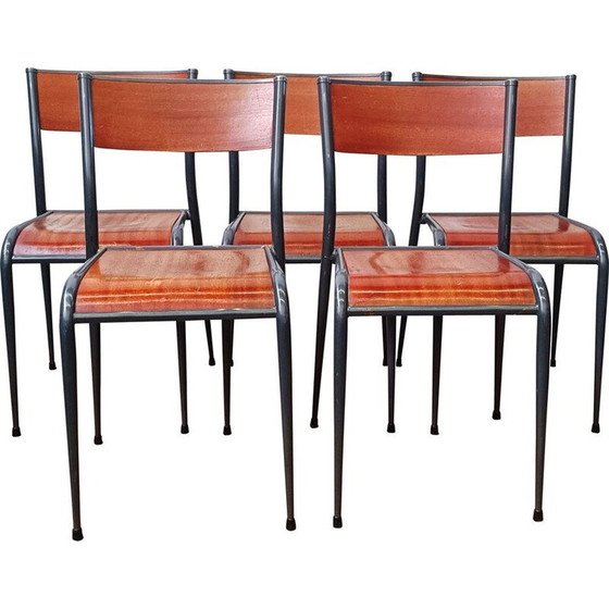 Image 1 of Chaise vintage en métal "Mullca 510", années 1950