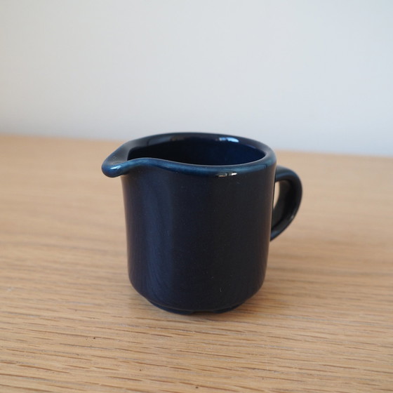 Image 1 of Vintage Arabia Finland Blue Milk Jug