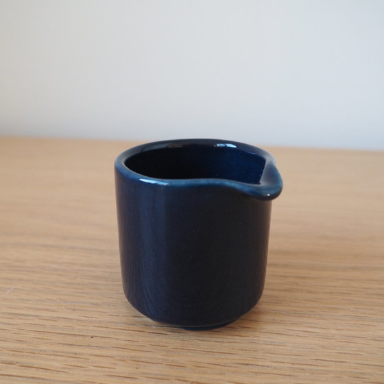 Image 1 of Vintage Arabia Finland Blue Milk Jug