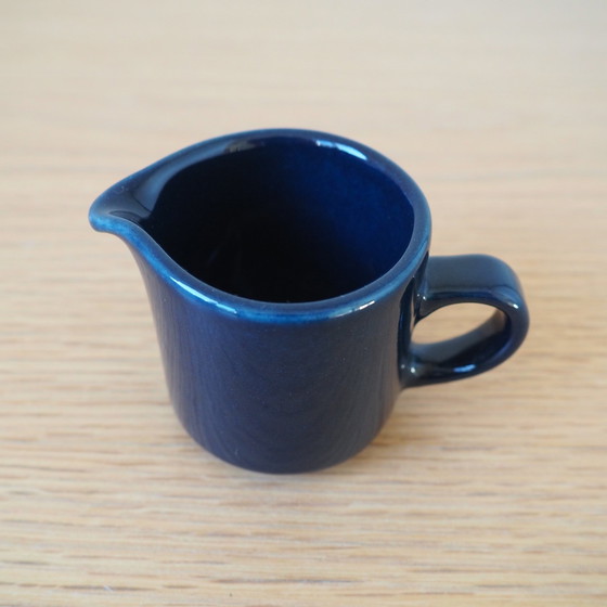 Image 1 of Vintage Arabia Finland Blue Milk Jug