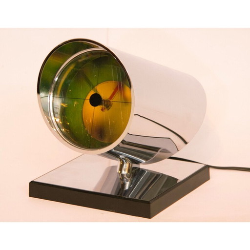 Horloge vintage en métal multicolore, Japon 1980