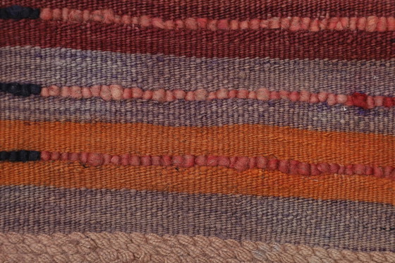 Image 1 of Designer Tissé à la main Kilim Moderne Et Plante Couleur Naturelle - Kilim - 320 Cm - 95 Cm - Zottel Kelim