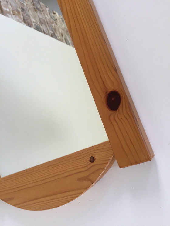 Image 1 of Grand Miroir Années  70/80 Bois Massif