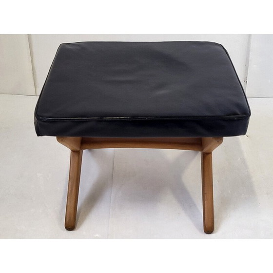 Image 1 of Tabouret scandinave vintage en teck, 1960