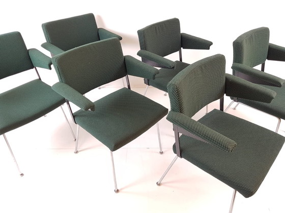 Image 1 of 6 chaises cordemeijer gispen | nouvellement tapissées De Ploeg