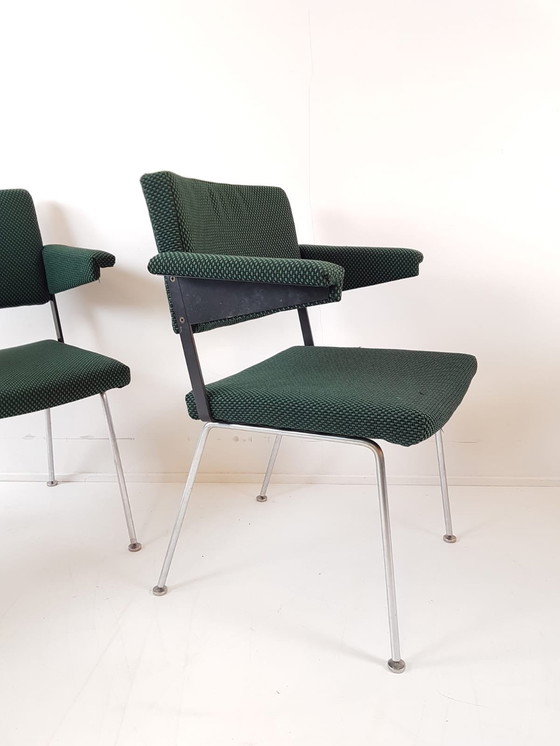 Image 1 of 6 chaises cordemeijer gispen | nouvellement tapissées De Ploeg