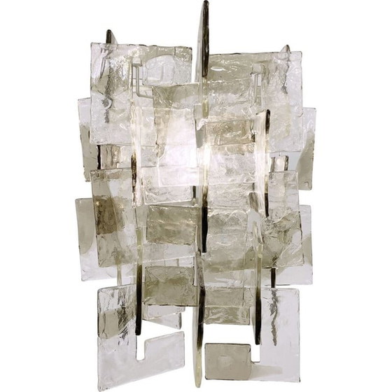 Image 1 of Suspension vintage en verre de Murano par Carlo Nason pour Mazzega, Italie 1960