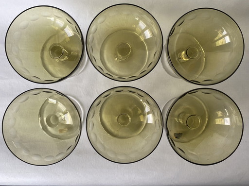 6 X verres à champagne/ coupes à dessert