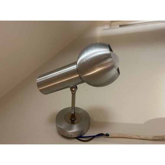 Image 1 of Applique vintage en métal brossé, 1970