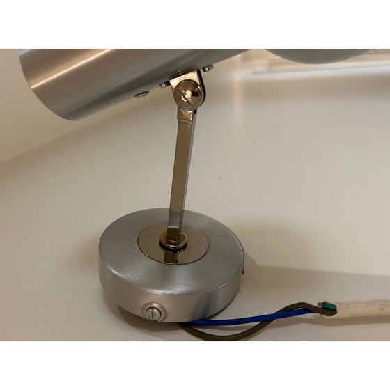 Image 1 of Applique vintage en métal brossé, 1970