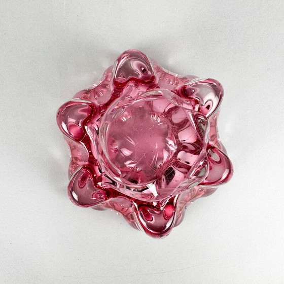 Image 1 of Bol en verre d'art vintage par Josef Hospodka pour Chribska Glassworks, Tchécoslovaquie 1960