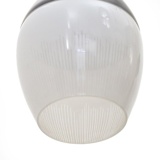 Image 1 of Lustre vintage en laiton avec 3 gouttes, Italie 1950