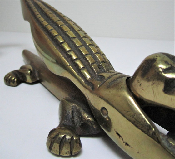 Image 1 of Casse-Noix Crocodile Xl Laiton L. 35 Cm